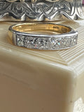 Dimond Ring Princess Cut Band.
