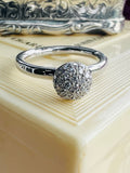 Diamond Ball Ring set in 18ct.
