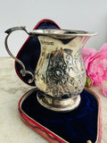 Antique Sterling Silver Christening Mug.