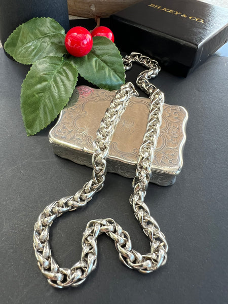 Sterling Silver Foxtail Necklace.