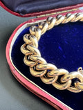 Antique Curb Link 9ct Gold Bracelet.