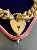 Antique Curb Link 9ct Gold Bracelet.