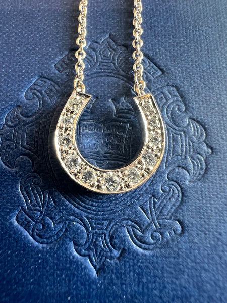 Diamond Horseshoe Pendant