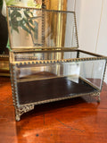 Jewellery Box. Glass and Brass.