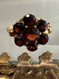 Antique Bohemian Garnet Ring 9ct
