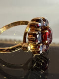Antique Bohemian Garnet Ring 9ct