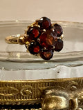 Antique Bohemian Garnet Ring 9ct