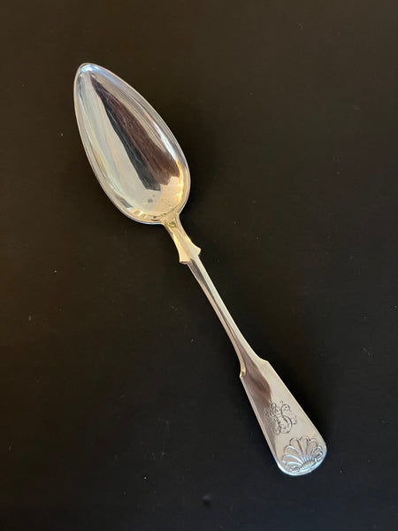 Solid Silver Serving Spoon