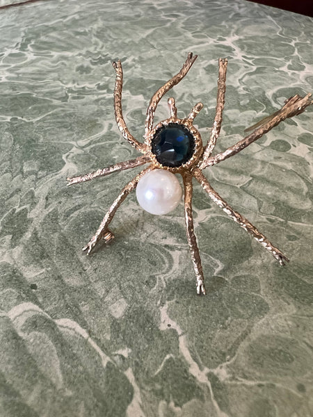 Antique spider deals brooch