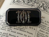 Antique early Georgian Memory Brooch