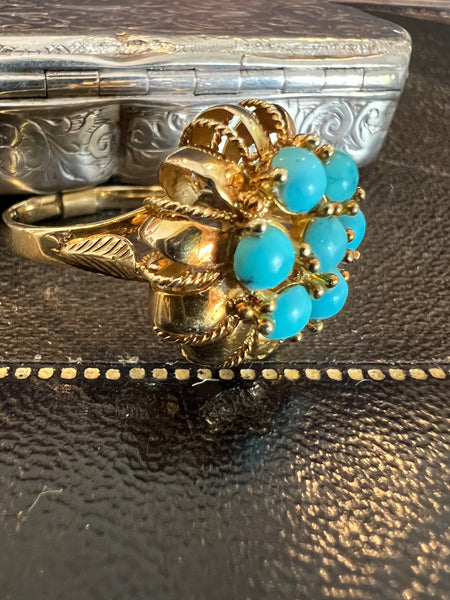 Turquoise Bombe Ring