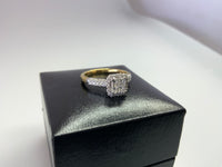 Princess Diamond Cluster Ring