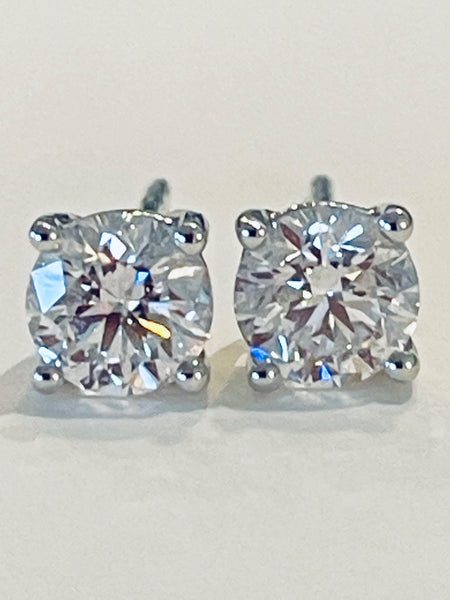 Diamond Stud Earrings 1ct