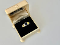 Yellow Sapphire ring set in 18ct gold