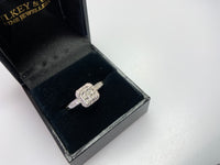 Princess Diamond Cluster Ring