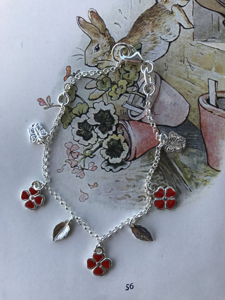 Baby Bracelet Flowers and Leaves